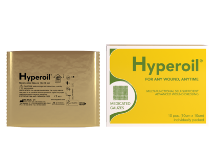 HYPEROIL 10 PCS 10X10 GARZE MEDICATE